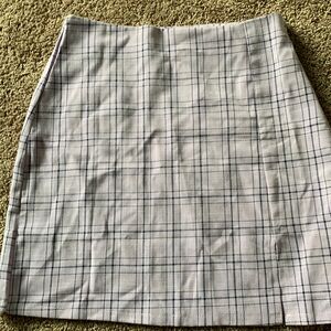 Shein purple plaid skirt small